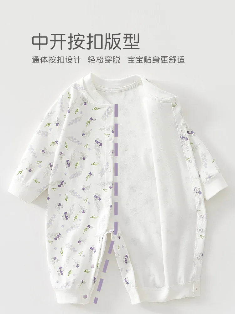 Newborn Baby Onesie, Spring/Autumn, Cotton