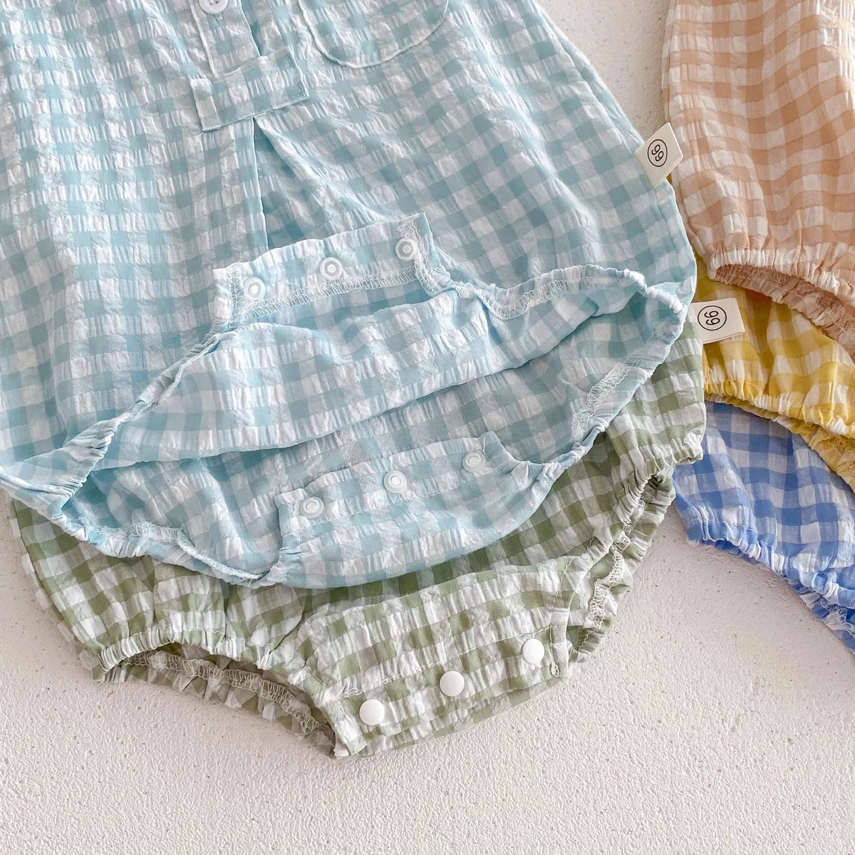 Baby Plaid Sleeveless Jumpsuit (0-24M)