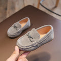 Kids 2025 Slip-On Loafers – Soft PU Leather Casual Shoes