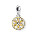 Yellow Lemon Pendant 925 Sterling