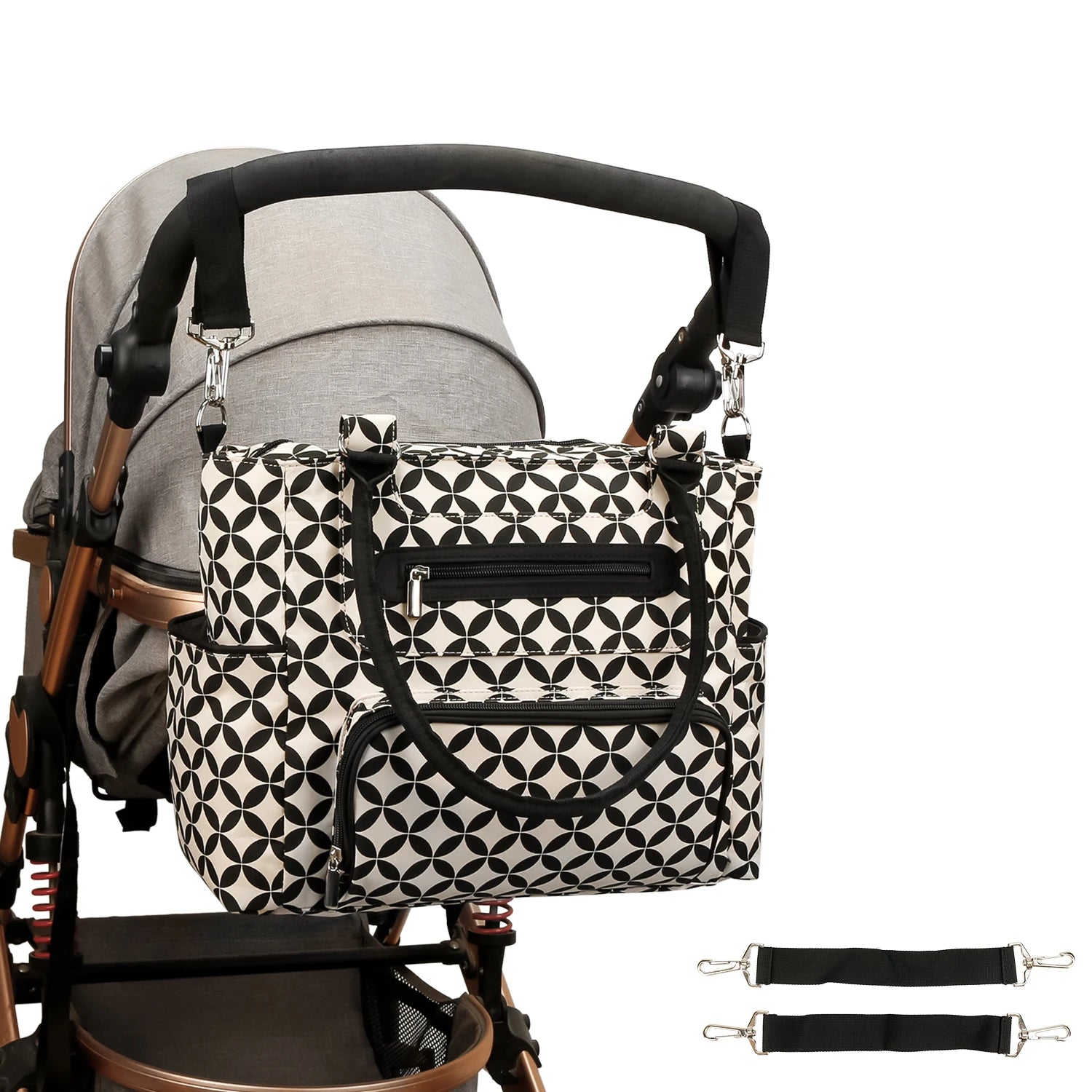 7pcs Nappy Changing Bag Set – Multifunctional Tote, Shoulder & Travel Diaper Bag