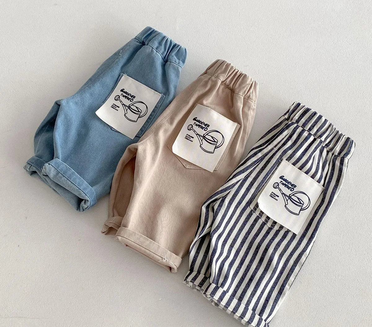 Kids Spring Striped Denim Pants (0–5Y)