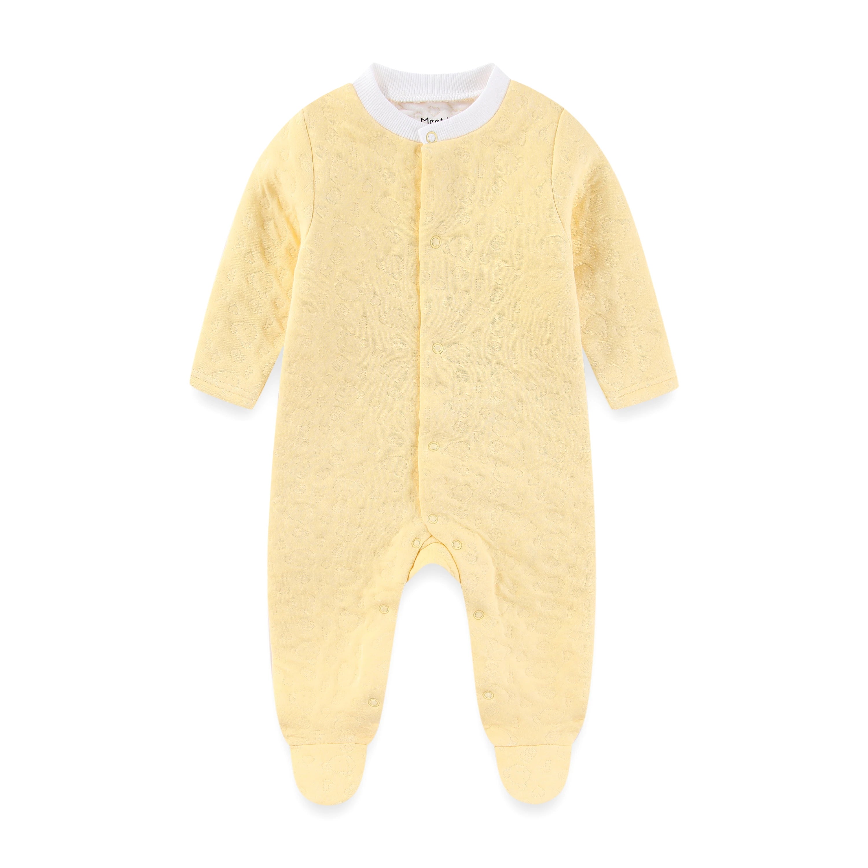 Baby Unisex Winter Jumpsuit – Solid Color