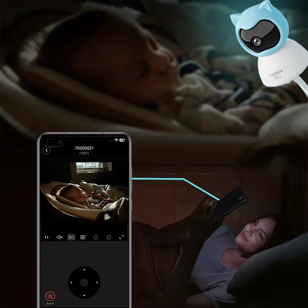 WiFi Baby Monitor – 4MP, 2-Way Talk & 360° View