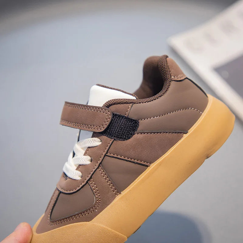 Kids’ Fashion Sneakers – Velcro Casual Sports Shoes