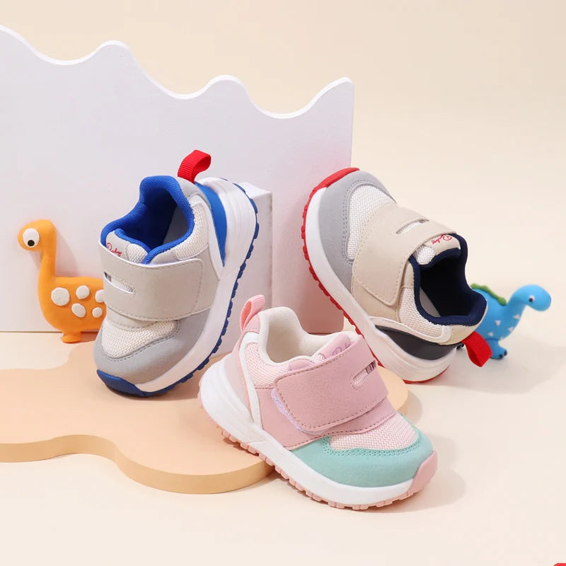 Kids  Prewalker Sneakers – Rubber Sole Anti-Slip Casual Shoes