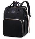 Portable Folding Mommy Bag – Large Capacity Baby Backpack with Crib for Travel & Outings