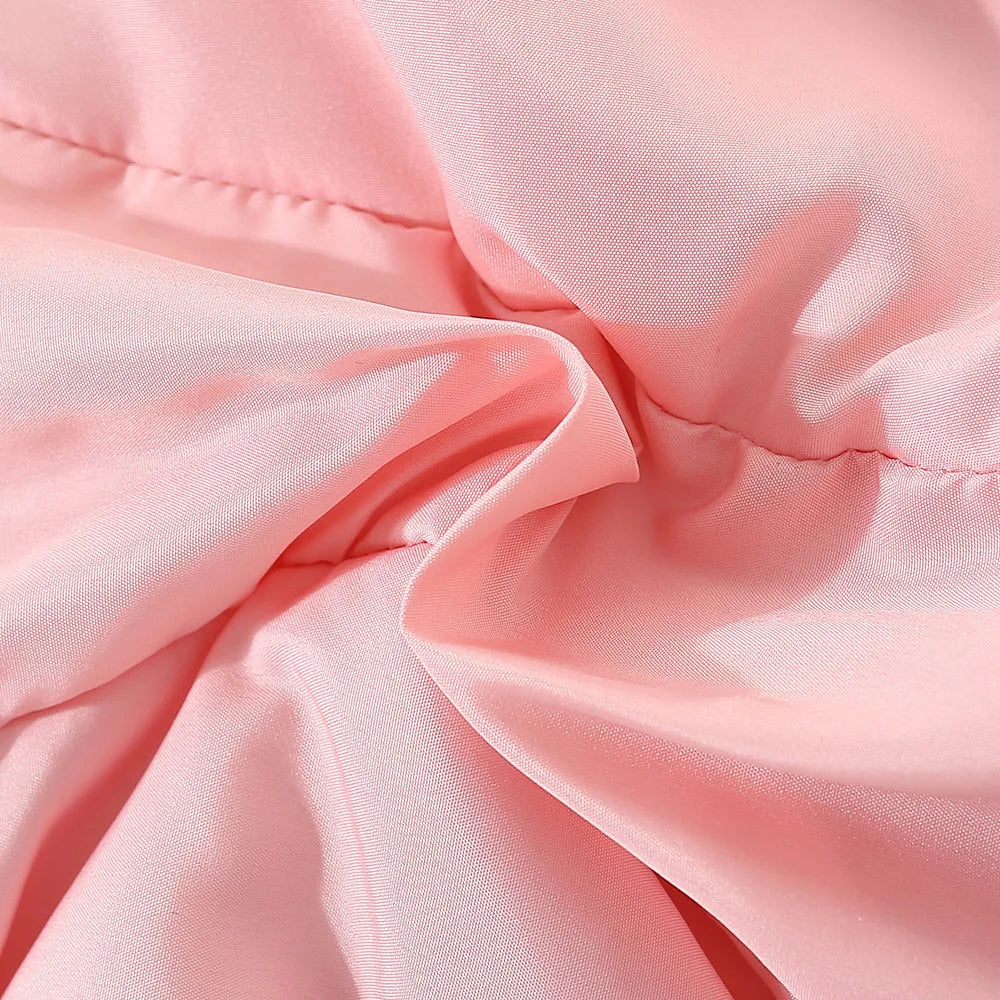 Kids Hooded Vest – Pink Elephant Print