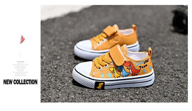 Kids Canvas Shoes – Breathable Low-Top Casual Sneakers