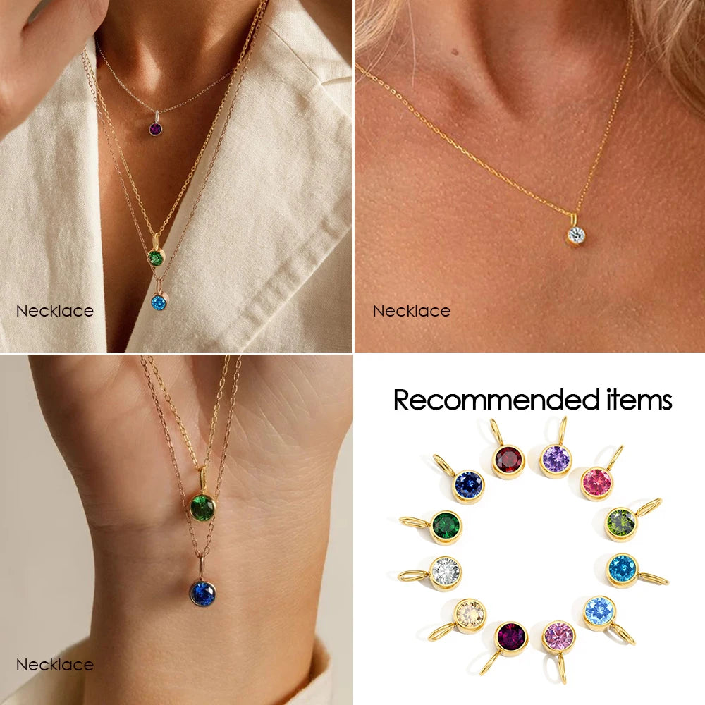 Emanco Birthstone Pendant 12 Color Month