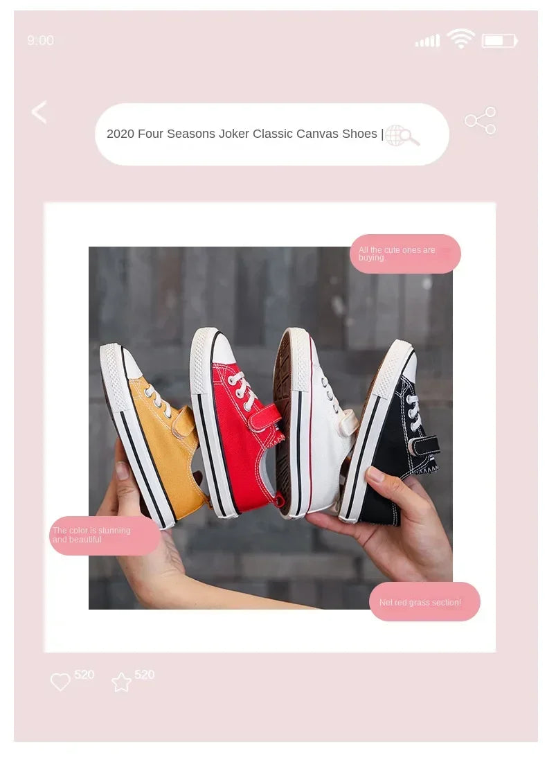 Kids Canvas Sneakers