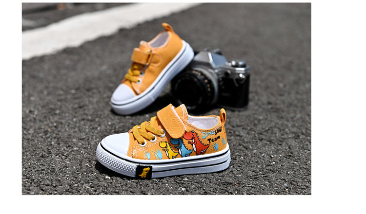 Kids Canvas Shoes – Breathable Low-Top Casual Sneakers