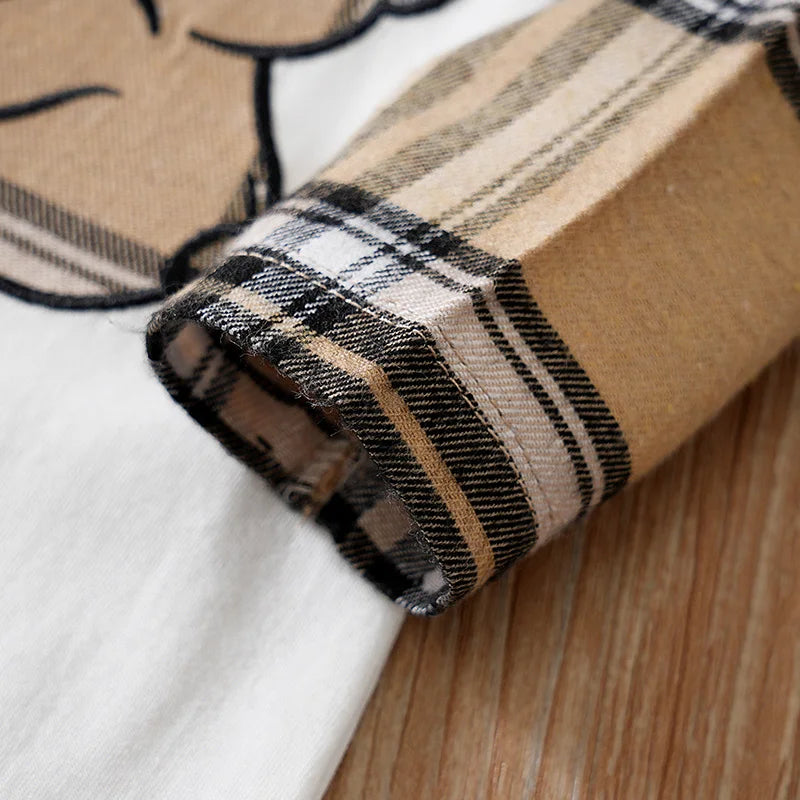 Baby Jumpsuit – Gentleman Bear Embroidered (0–18M)