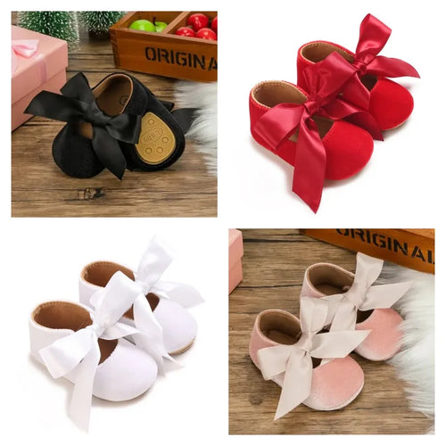 Baby Girls’ First-Step Shoes – Non-Slip Soft Sole Princess Sneakers
