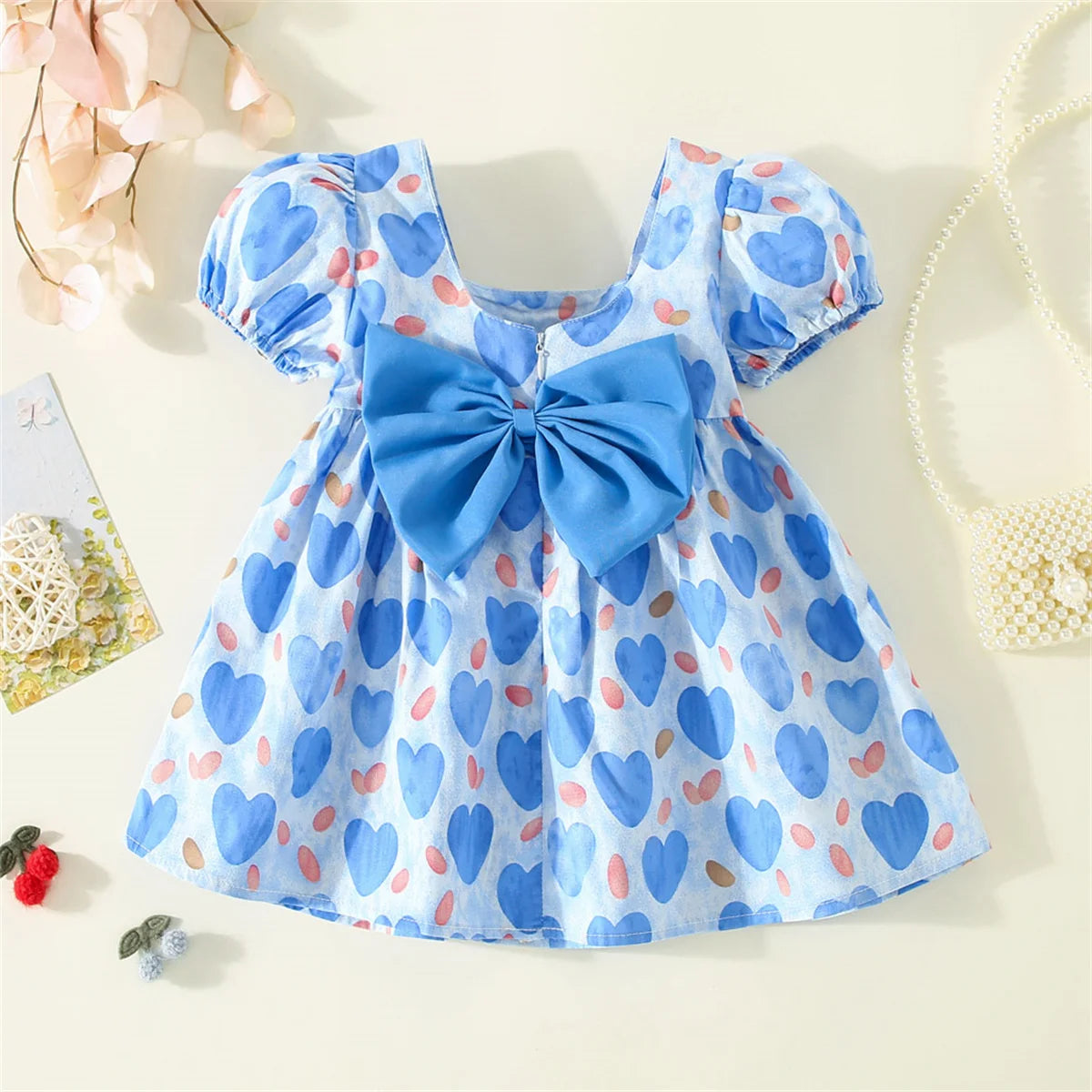 Baby Girl Summer Bow Dress (0-3Y)