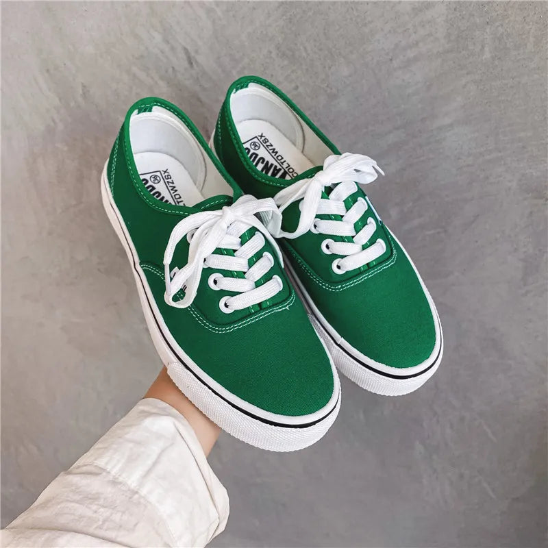 Kids Spring/Autumn Canvas Sneakers – Colorful Soft-Soled Shoes