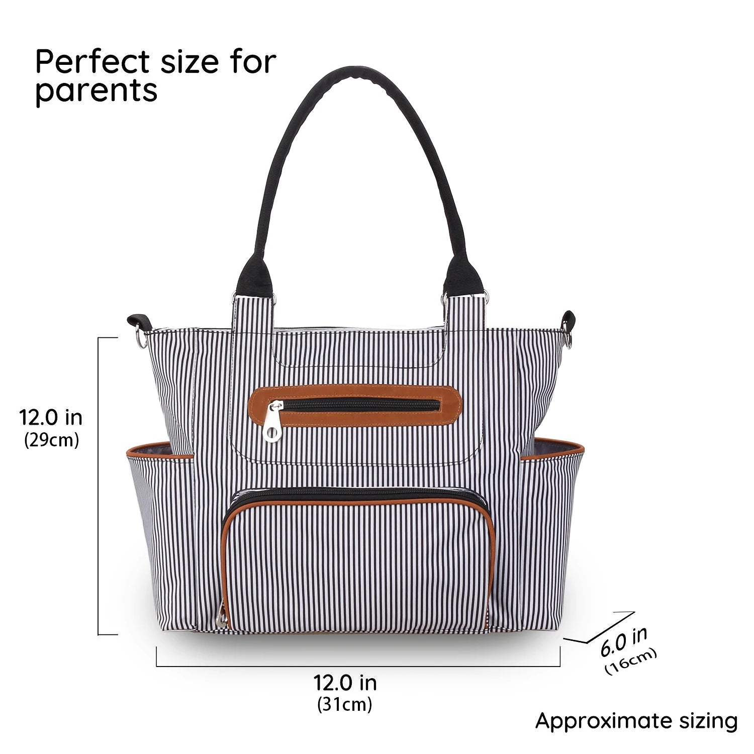 7pcs Nappy Changing Bag Set – Multifunctional Tote, Shoulder & Travel Diaper Bag