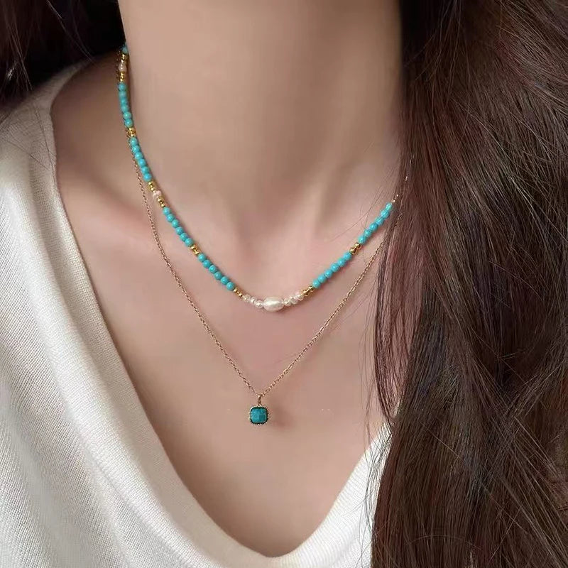 Double Layer Pearl Necklace