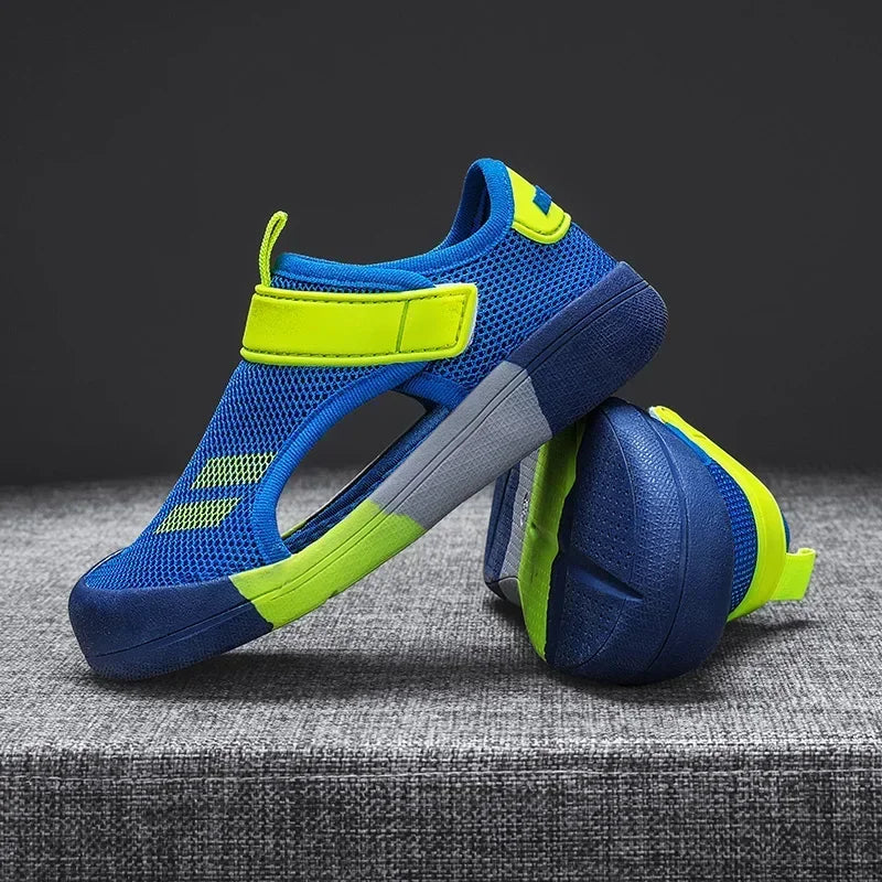 Kids Mesh Sport Sandals – Lightweight Closed-Toe Casual Shoes (23-36)