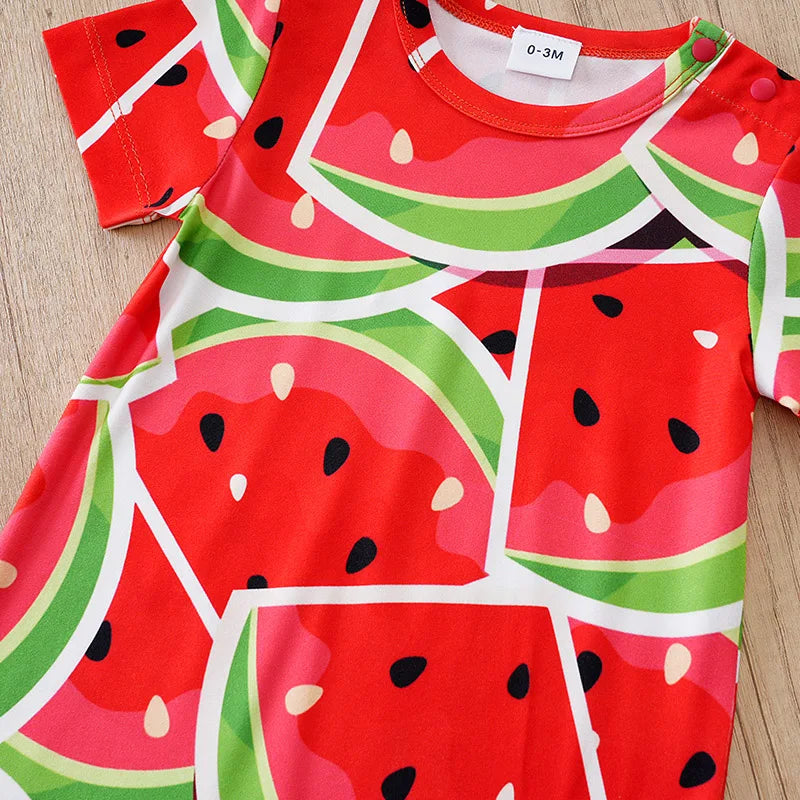 0-18Months Boys and Girls Baby Short-Sleeve Romper