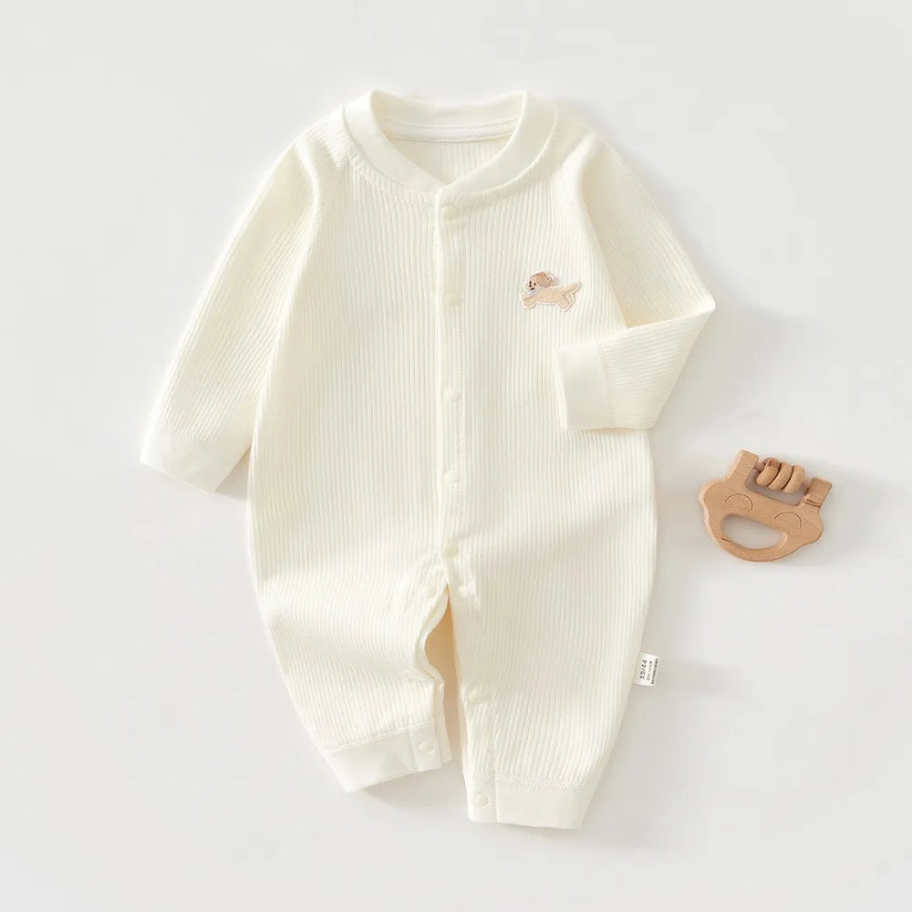 Infant Cotton Sleepwear Jumpsuit, 0–18 Months
