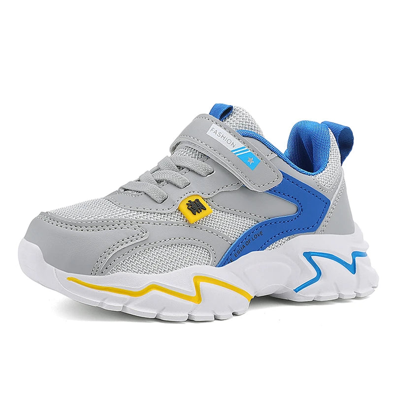 Kids Breathable Sneakers – Outdoor Casual & Sport Shoes (5–16 Years)