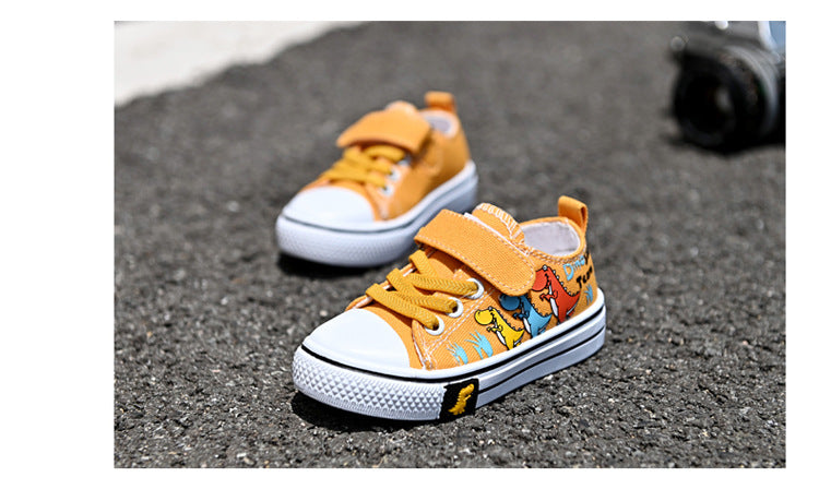 Kids Canvas Shoes – Breathable Low-Top Casual Sneakers