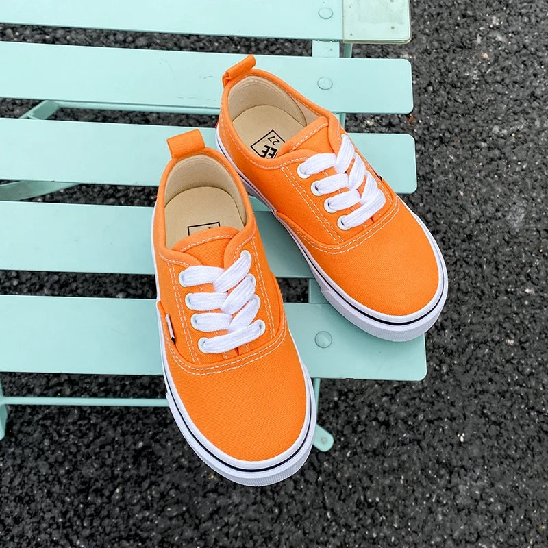 Kids’ Low-Top Canvas Shoes – Minimalist Casual Sneakers
