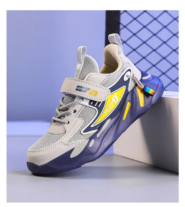 Kids’ Mesh Sneakers – Breathable, Non-Slip Running Shoes