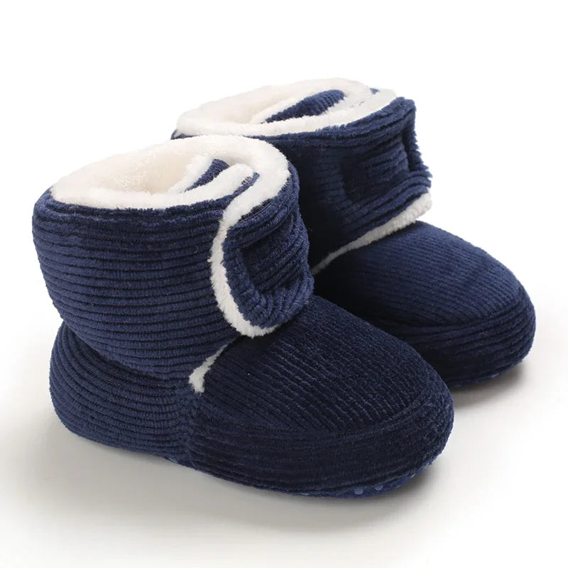 Baby Winter Snow Boots (0–18M) – Plush Soft Sole Toddler Shoes