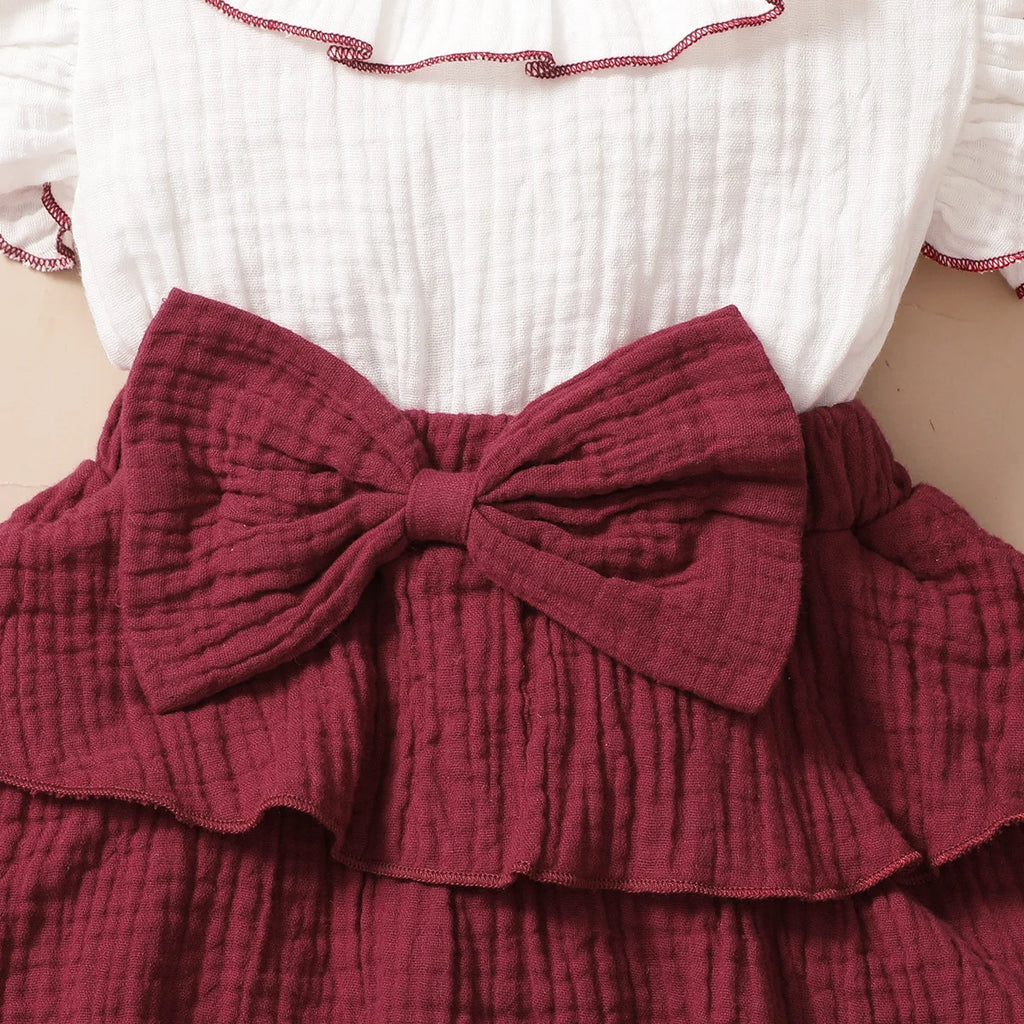 Baby Girl Red Wine Cupcake Dress