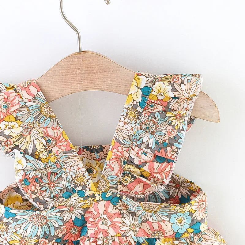 Infant Girl Summer Dress, Cute Floral Outfit