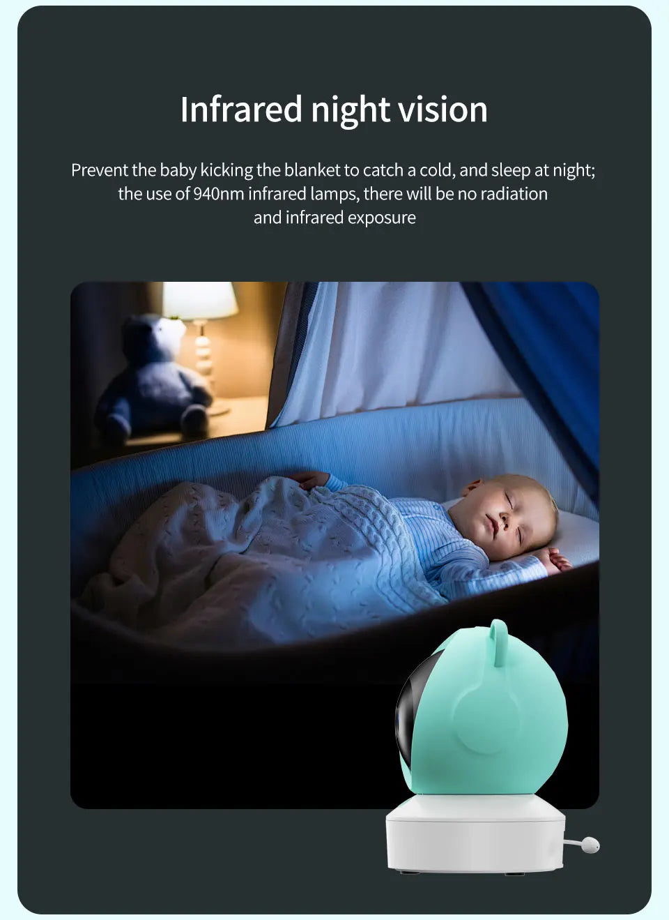 Tuya Baby Camera – 5" HD, Mobile App Control