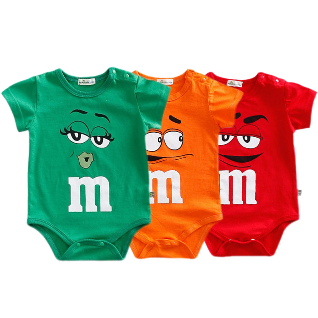 Baby Infant 3PCS Outfit – Bodysuit & Pants (0–2Y)