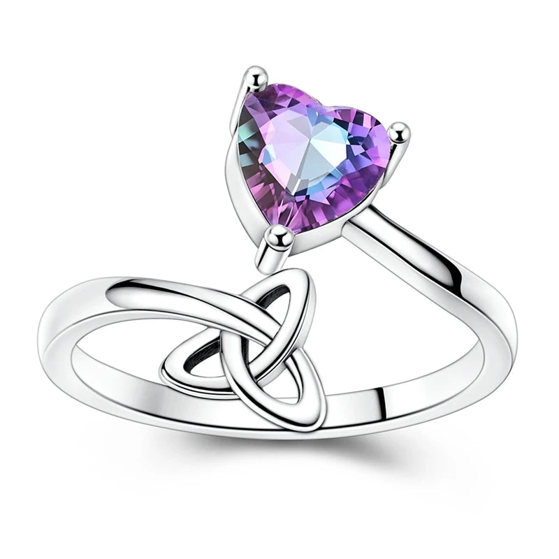 Clover Adjustable Ring 925 Sterling Silver Original Hummingbird Glow Firefly Free Size Open Rings For Women Wedding Jewelry Gift