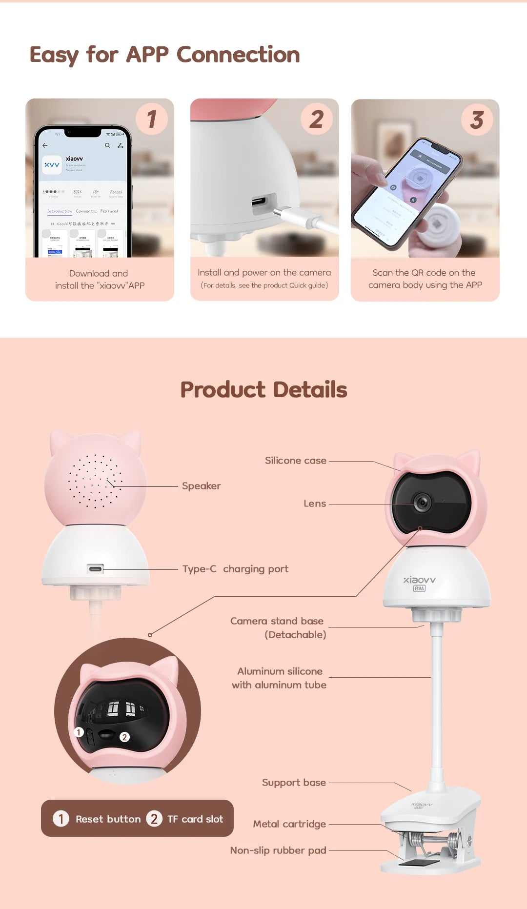 WiFi Baby Monitor – 4MP, 2-Way Talk & 360° View