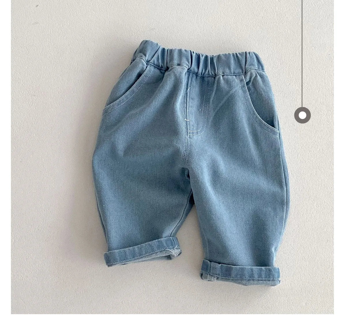 Kids Spring Striped Denim Pants (0–5Y)