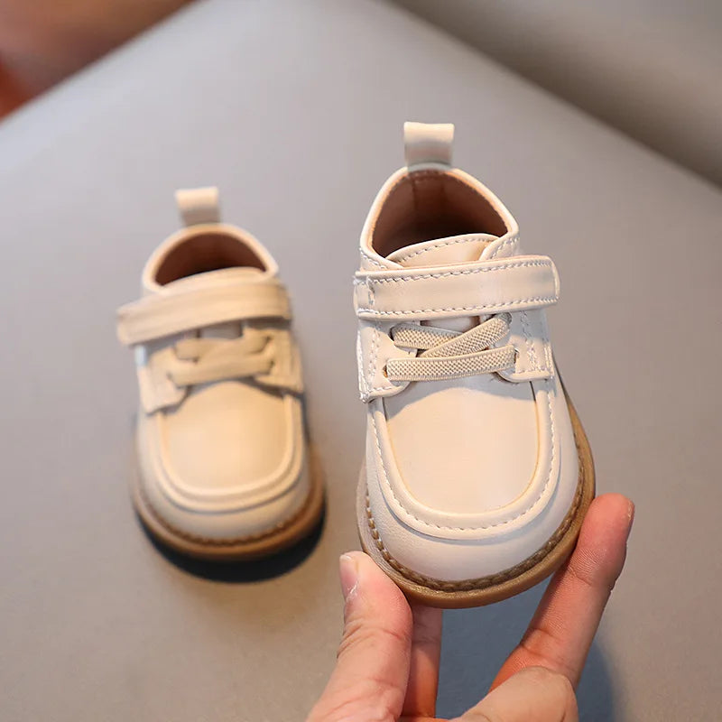 Baby Boys’ Spring/Autumn Oxfords – Soft PU Leather First-Step Shoes