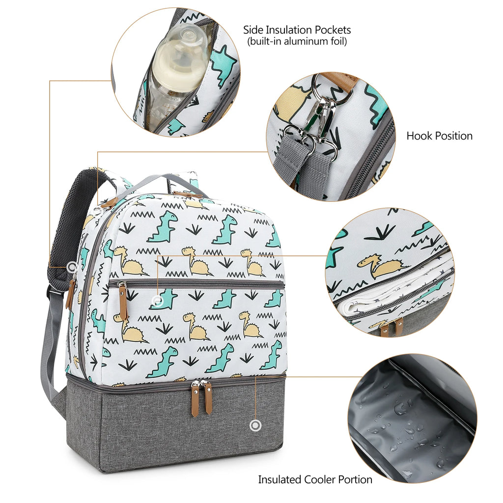 Medium Size Breast Pump Bag – Double Layer Cooler Bag for Outdoor & Working Moms