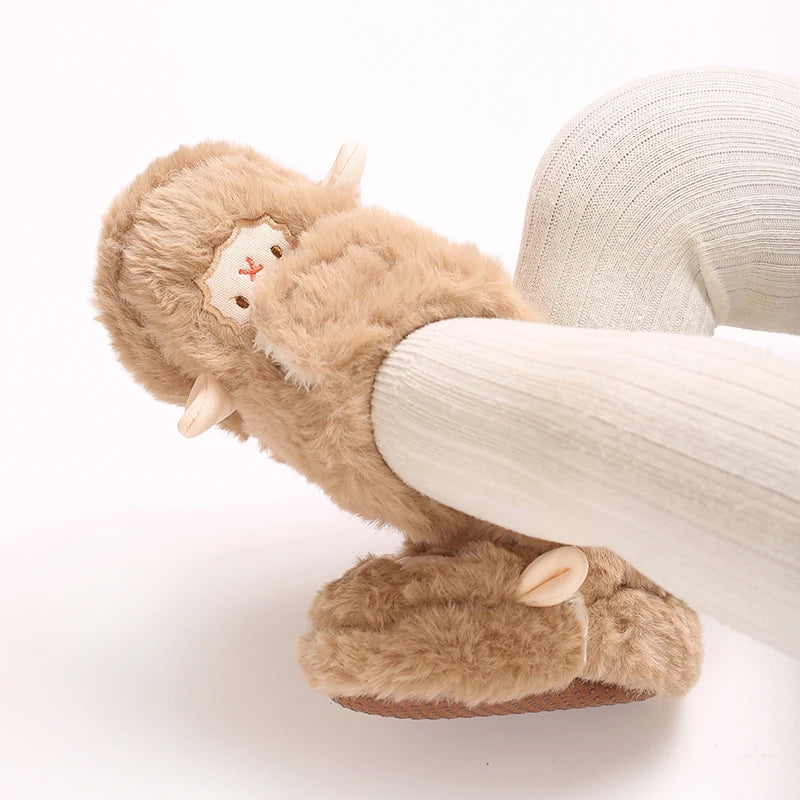 0-18M Apricot New Soft Winter Boots