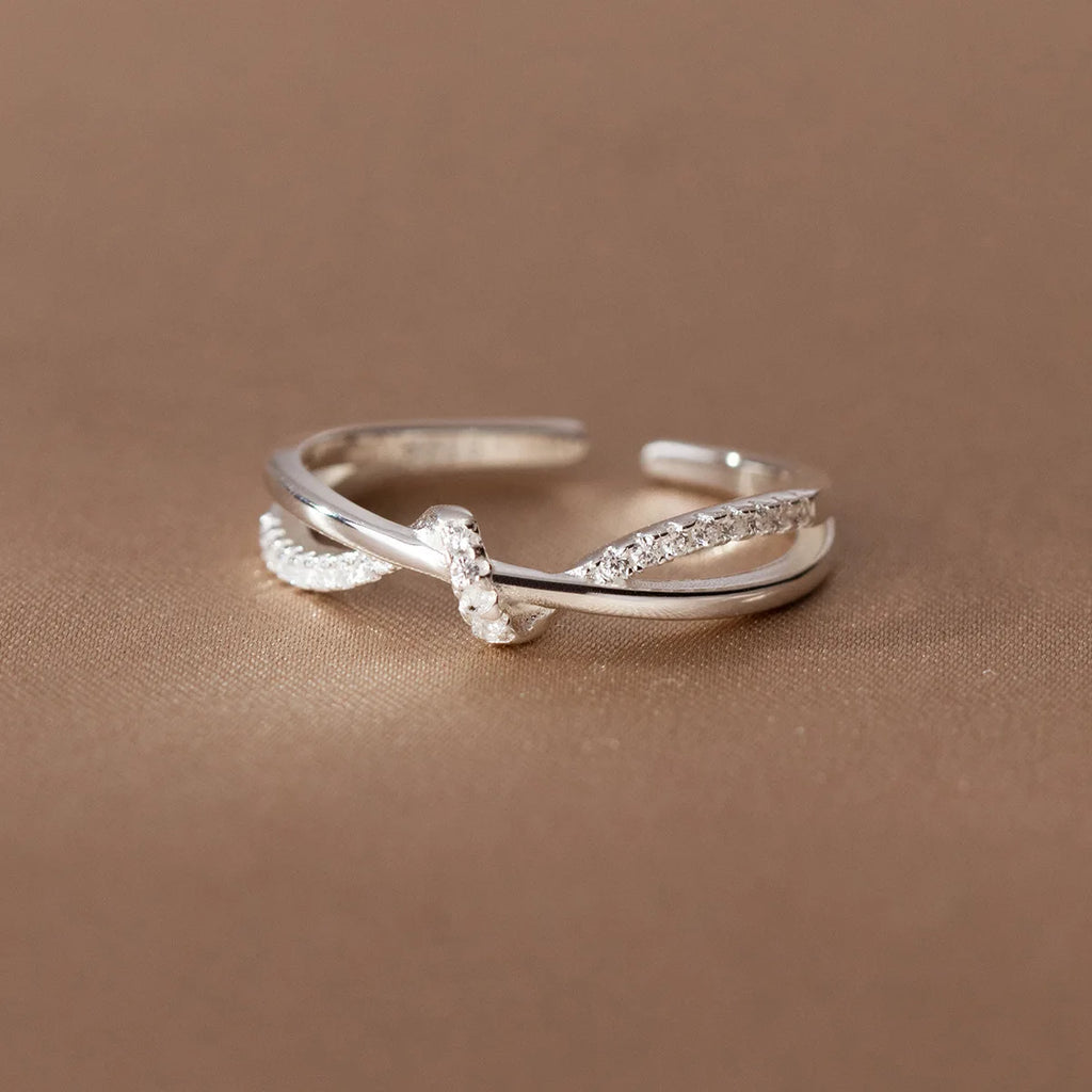 925 Sterling Silver Zircon Ring