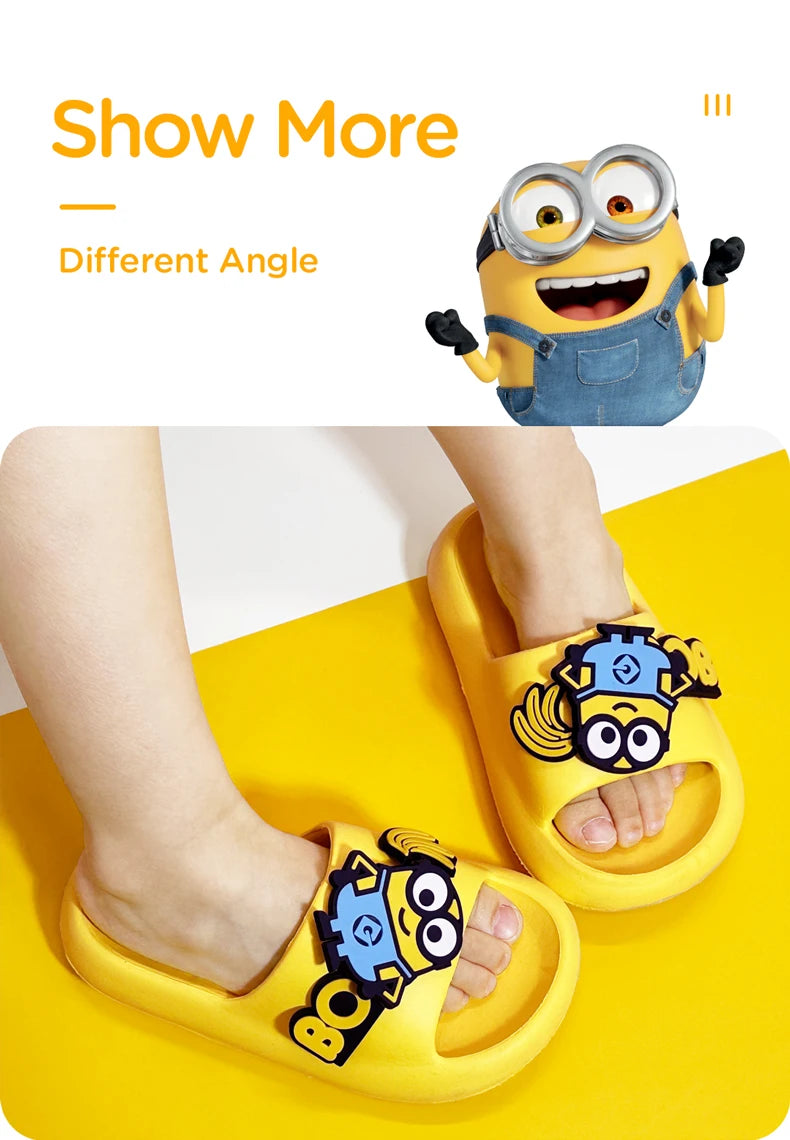 Cute Minions Kids EVA Slippers – Non-slip Indoor & Outdoor Sandals