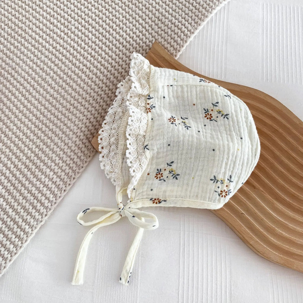 Newborn Baby Girl Romper & Hat, Spring 2PCS Outfit