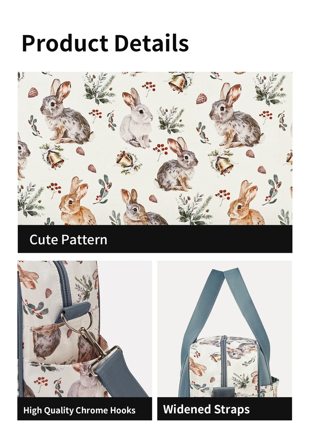 New Mummy Bag – Small Size, Lightweight, Waterproof, Multi-Functional Baby Diaper Crossbody Bag