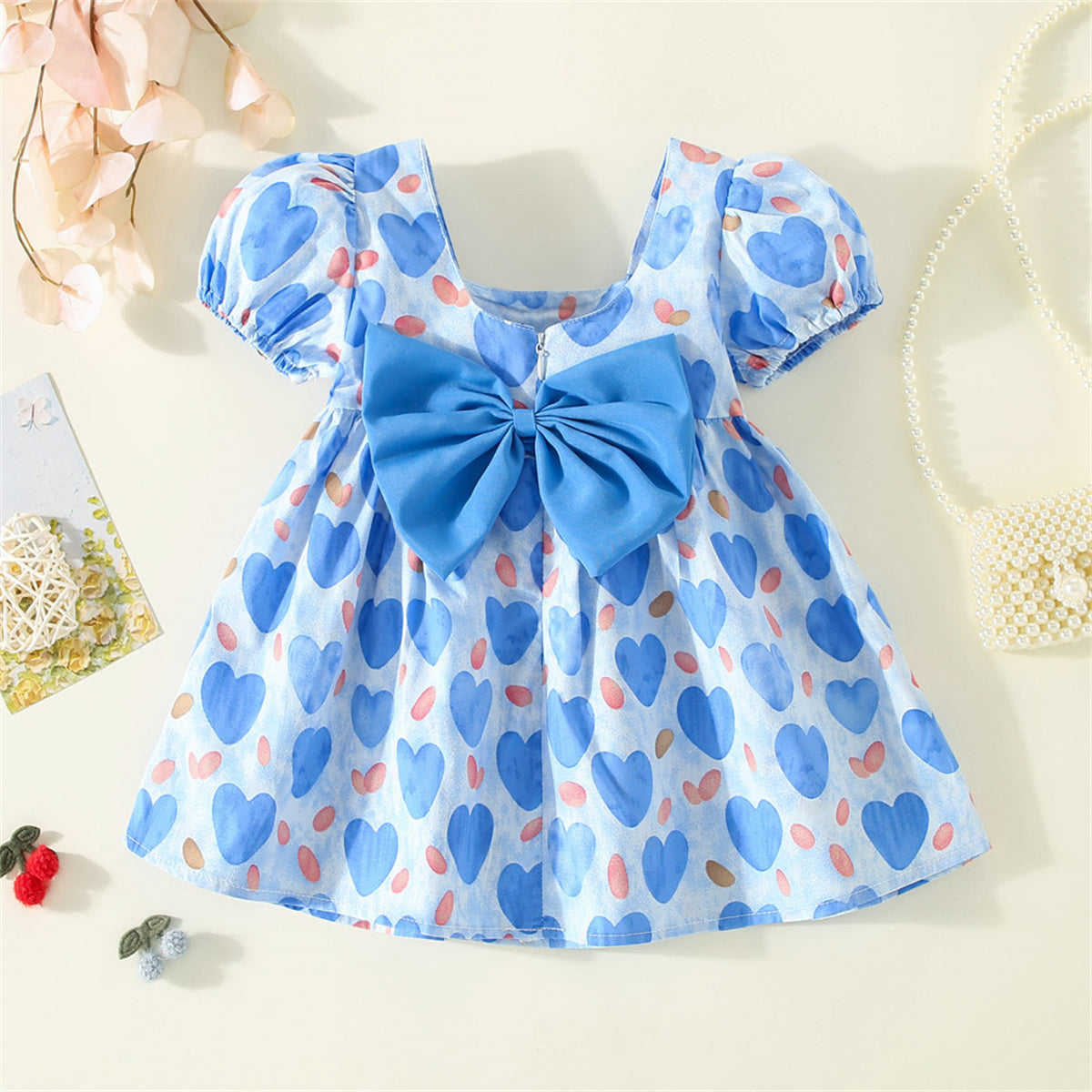 Baby Girl Summer Bow Dress (0-3Y)