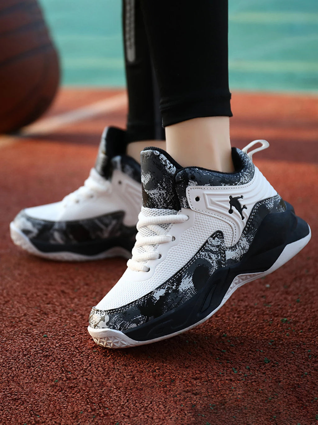 Kids 2025 Basketball Sneakers – Thick Sole Non-Slip Sports Shoes