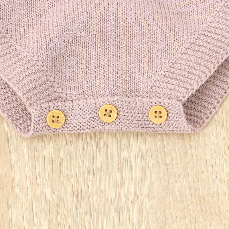 Baby Girl Summer Bodysuit, Solid Muslin Romper 1–18M