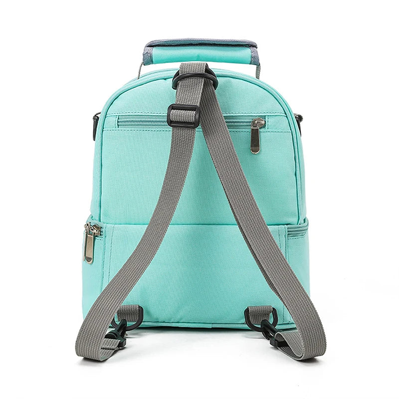 Fashion Mommy Bag – Insulated, Large Capacity, Portable for Travel & Picnic