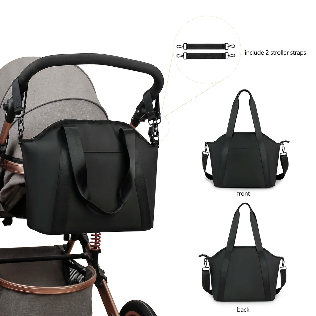 One-Shoulder Waterproof Mommy Bag – Baby Travel Storage & Organizer