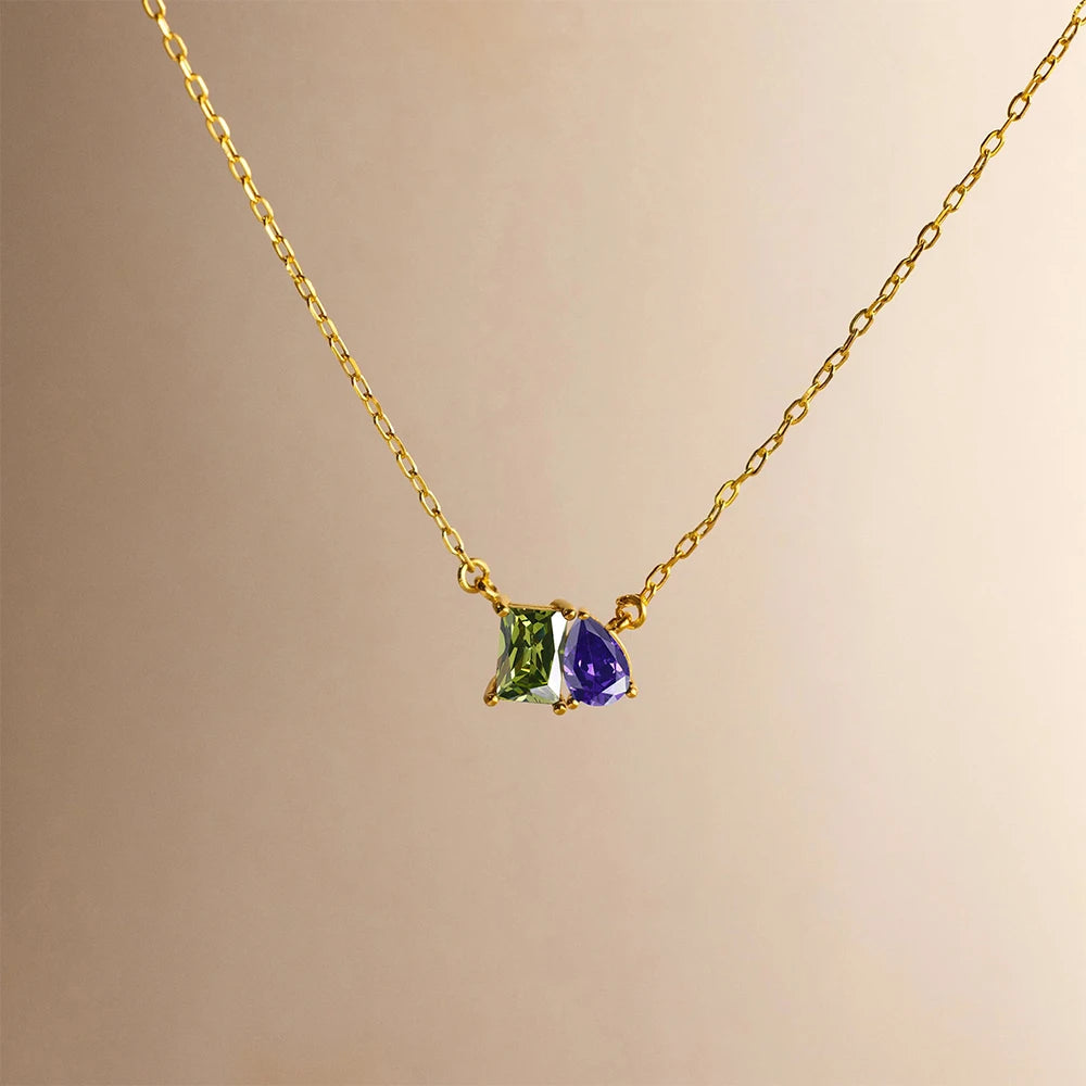 EManco Stainless Steel Square Zircon